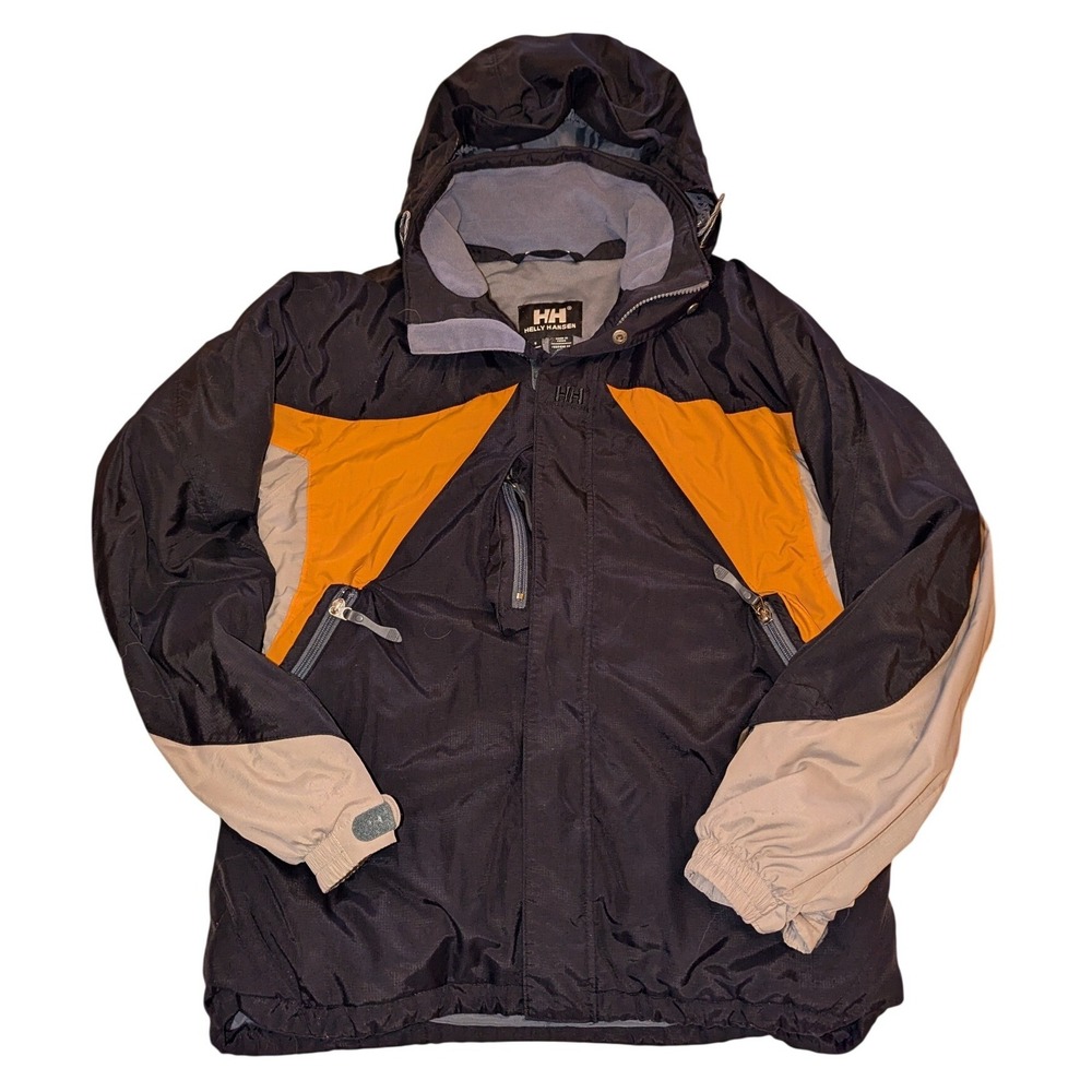 Vintage Helly Hansen Ski Jacket Helly Tech 90s Y2K Colorblock Winter Coat Size S